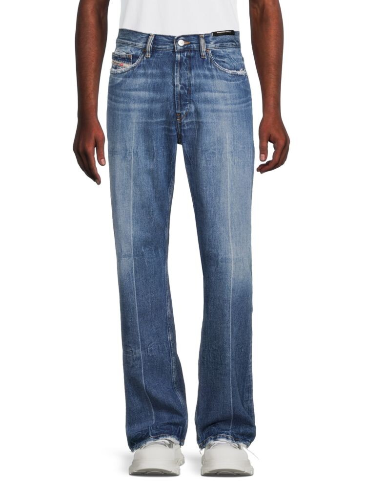 

Прямые джинсы D-Macs с высокой посадкой Diesel, цвет Denim