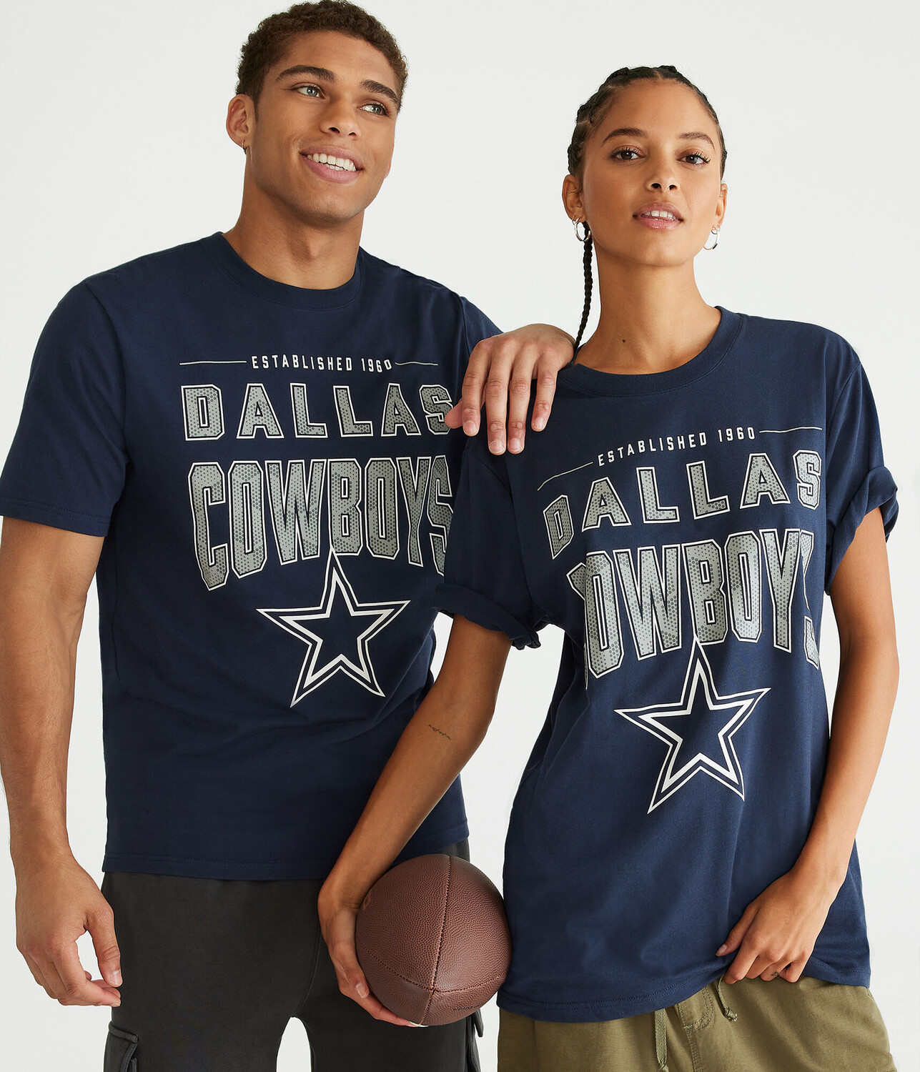

Футболка с рисунком Dallas Cowboys Aeropostale, синий