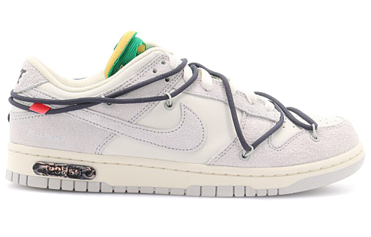 

Кроссовки Nike Dunk Low Off-White Lot 20 мужские, белый / серый