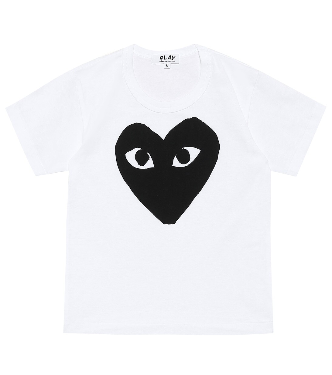 

Хлопковая футболка с логотипом Big Heart Comme des Garçons Play, белый