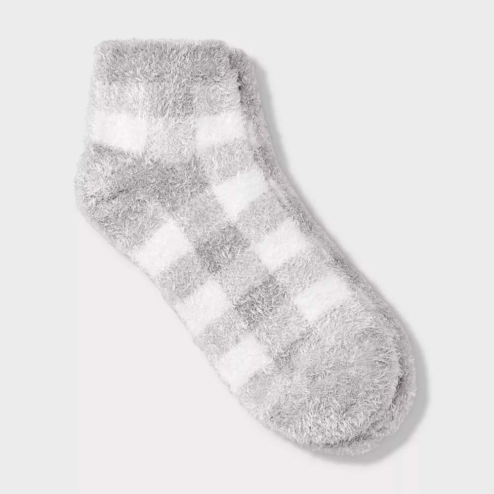 

Женские носки в клетку Buffalo Cozy Low Cut - Auden, цвет Light Gray