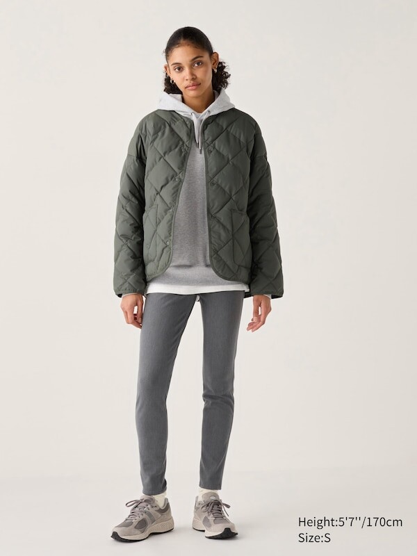 

Леггинсы heattech ultra stretch с высокой посадкой Uniqlo, серый