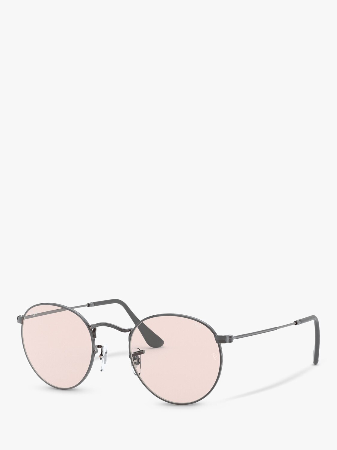 

Мужские круглые металлические солнцезащитные очки Ray-Ban RB3447, серые/розовые