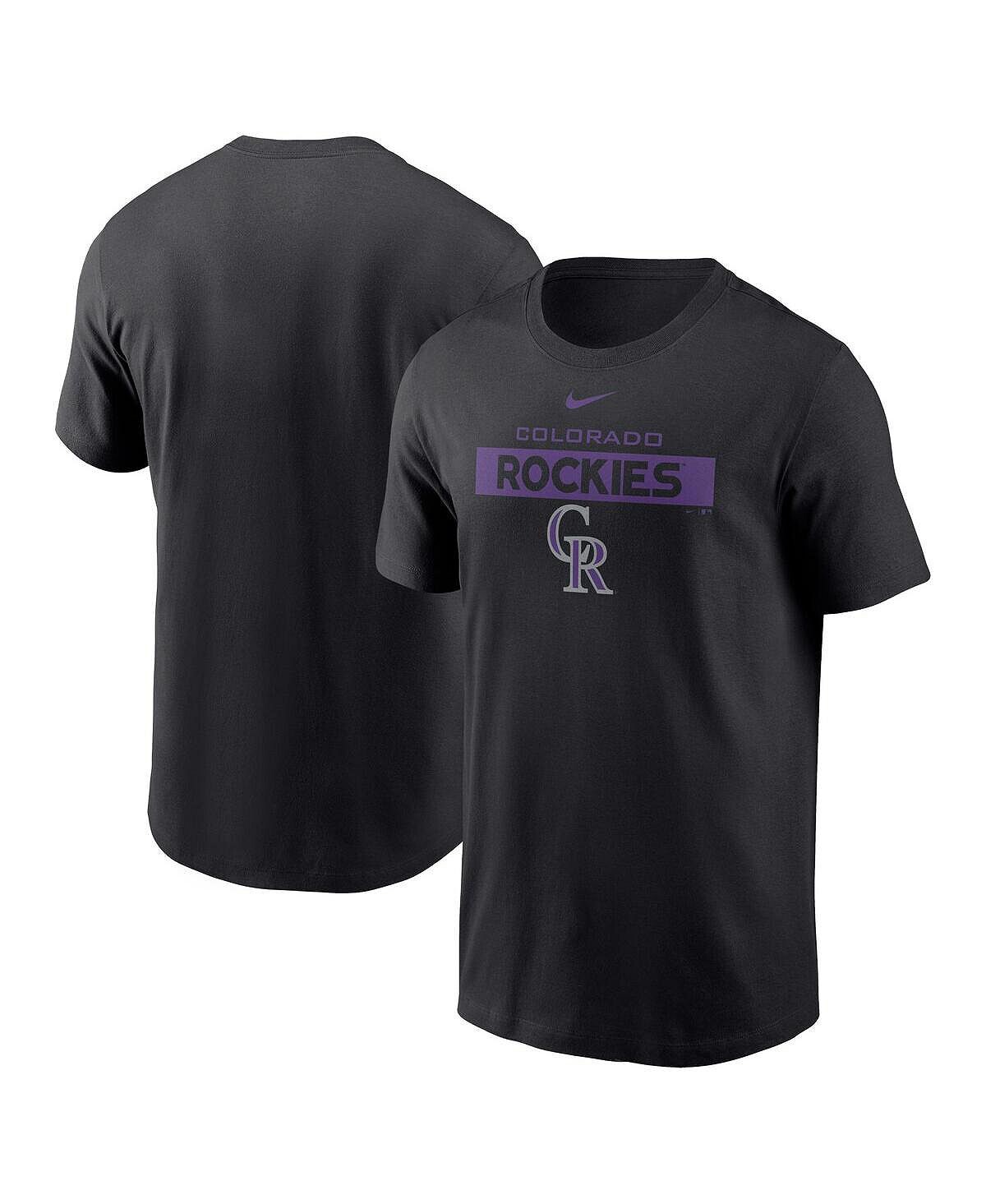 

Мужская черная футболка Colorado Rockies Team Nike