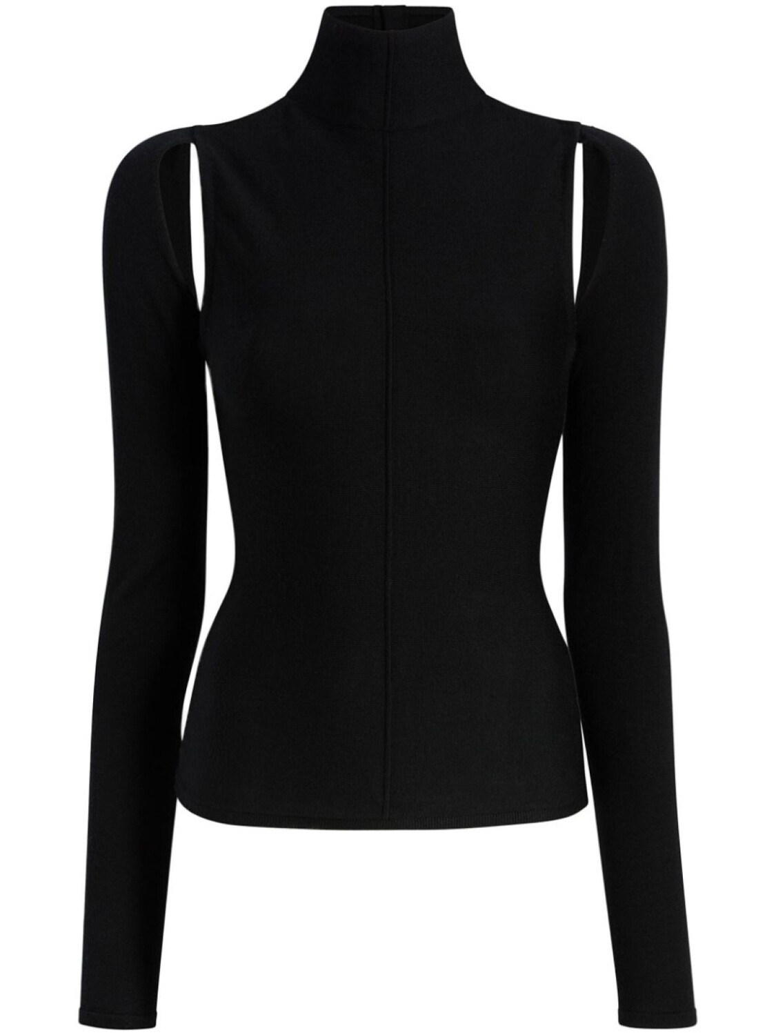 

KHAITE The Marlowe open-back blouse, черный