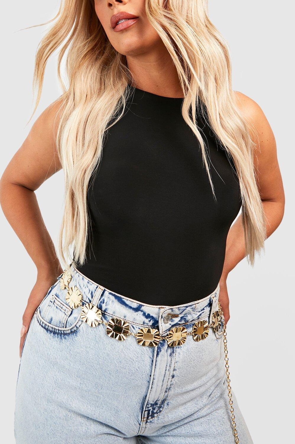 

кованный цепной ремень Boohoo, золотой