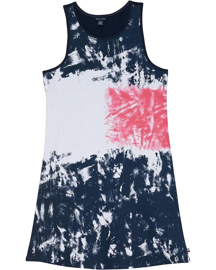 

Платье Tommy Hilfiger Tie-Dye Flag Tank Dress, цвет Navy Blazer