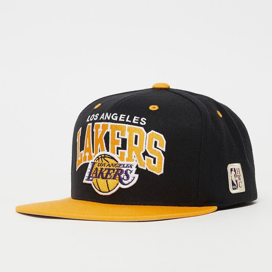 

Бейсболка NBA Team Arch Los Angeles Lakers Mitchell & Ness, цвет black/yellow