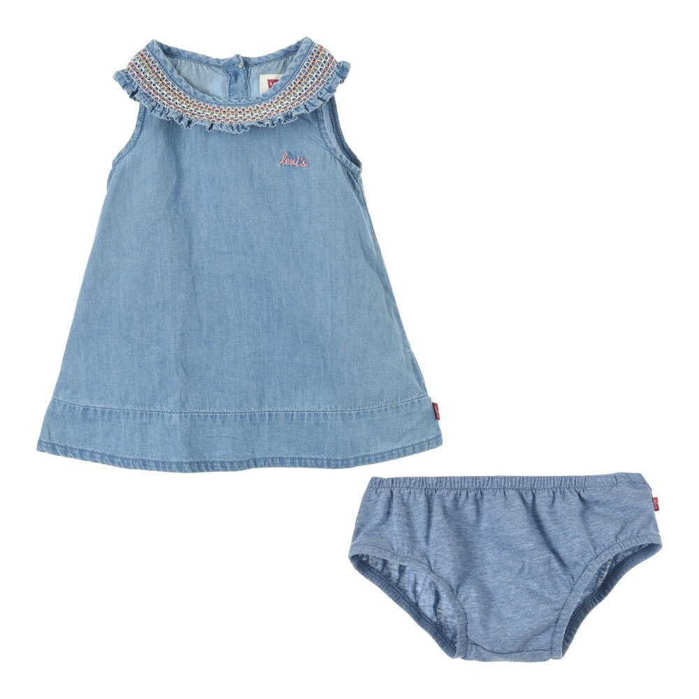 Короткое платье Levi´s Smocked Collar Sleeveless, синий