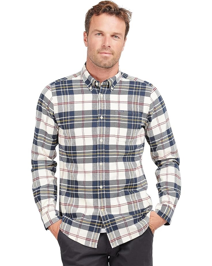 Рубашка Barbour Barbour Ronan Tailored Check, экрю