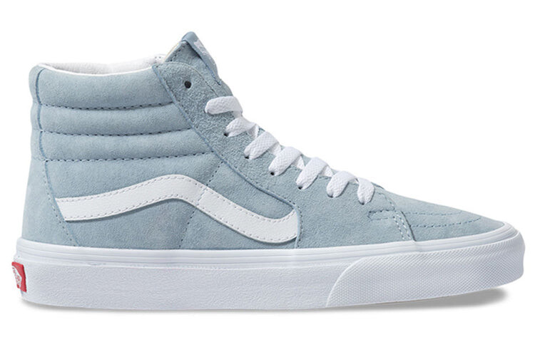 

Кроссовки Vans PIG Suede SK8-HI, белый / светло - голубой