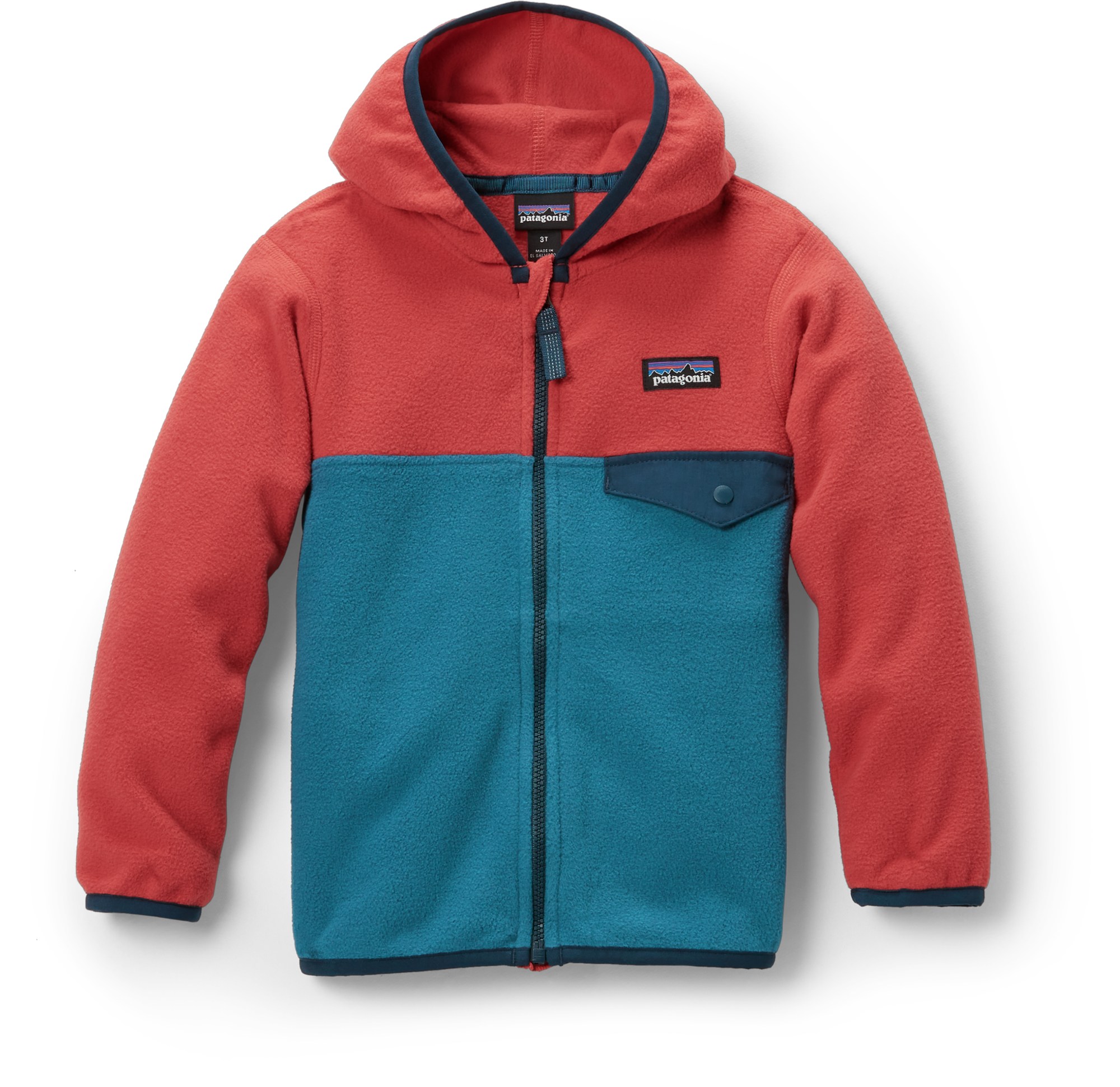 Флисовая куртка Baby Micro D Snap-T — для малышей Patagonia, синий мужская флисовая куртка micro d patagonia новый темно синий