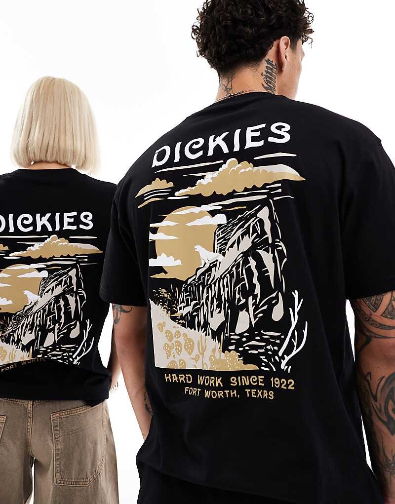 

Черная футболка Dickies – Eagle Point – с принтом на спине, эксклюзивно для ASOS