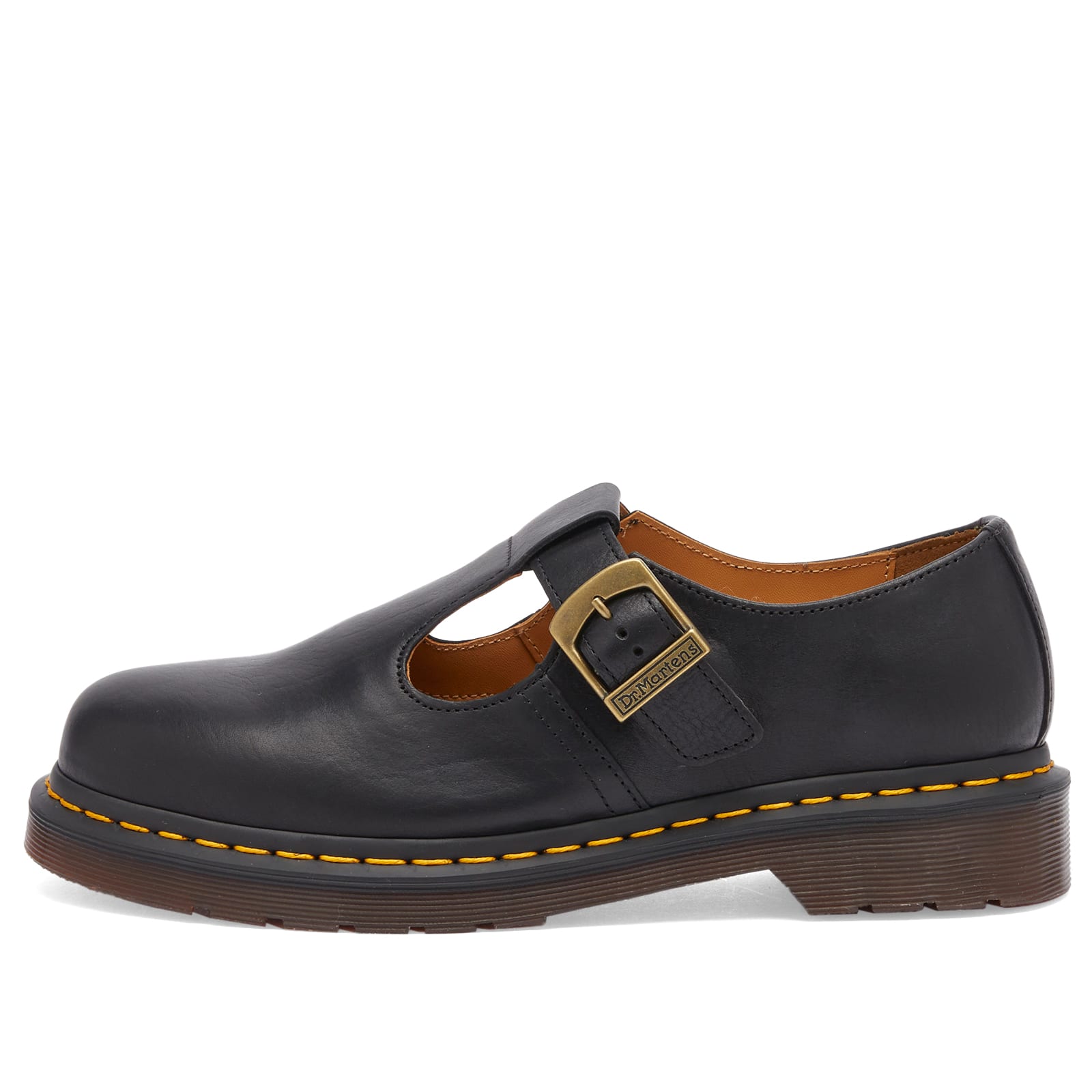 

Туфли Dr. Martens T-Bar Shoe Black Regency Calf, черный