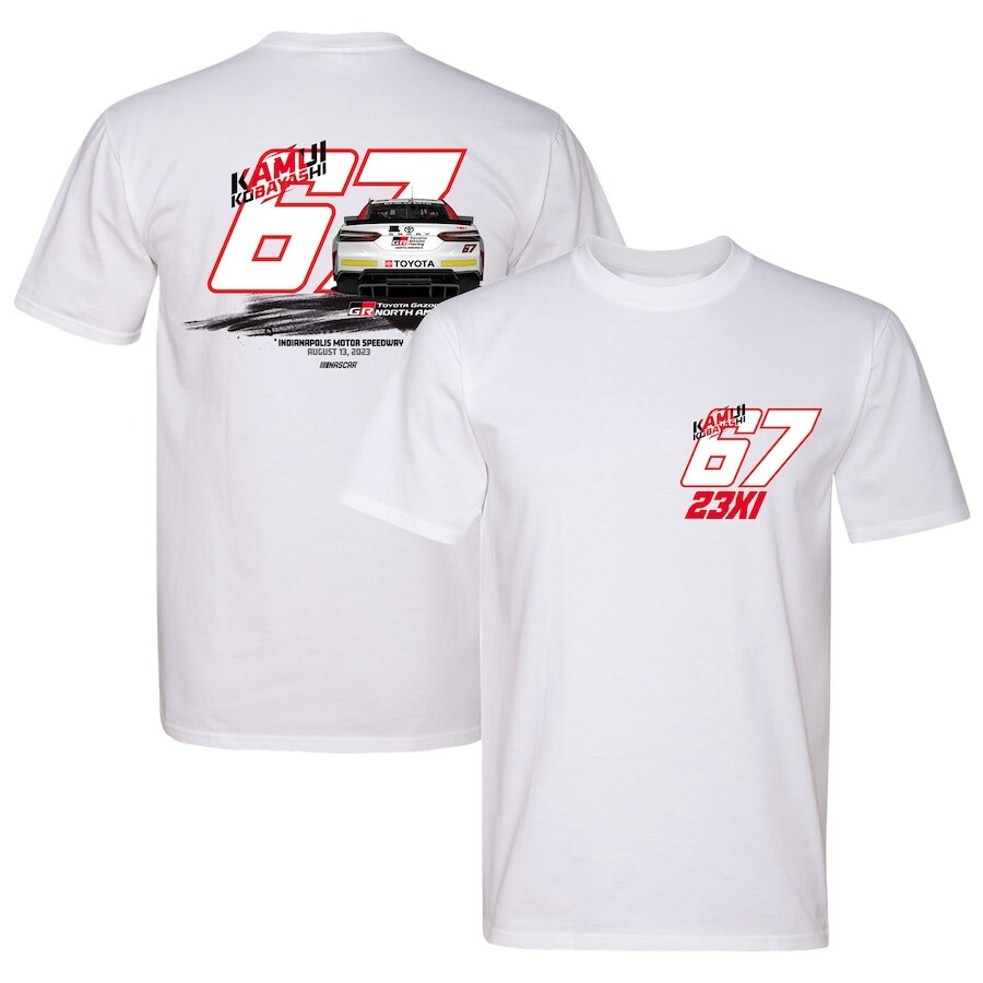 

Футболка с коротким рукавом 23XI Racing Kamui Kobayashi, белый