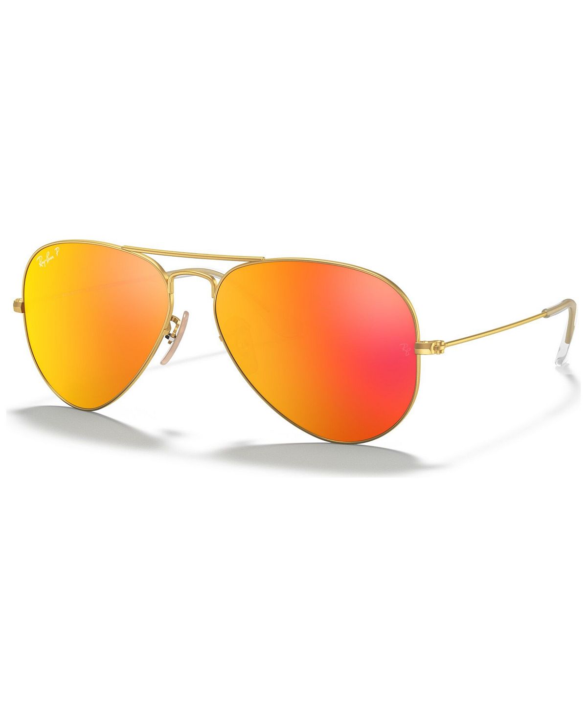 gammarus amphipod orange gold 12 Поляризационные солнцезащитные очки, RB3025 AVIATOR MIRROR Ray-Ban