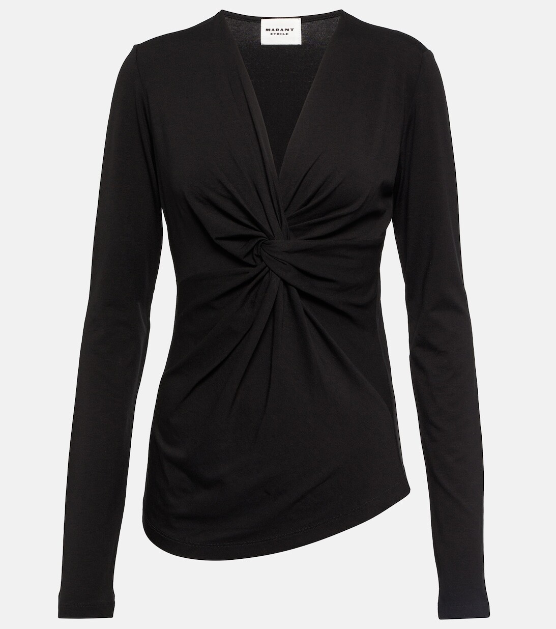 

Топ Lyss из джерси со сборками MARANT ETOILE, черный