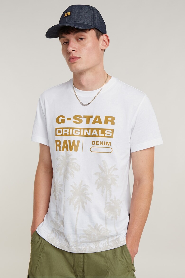 

Футболка из органического хлопка G-Star Raw, коричневый