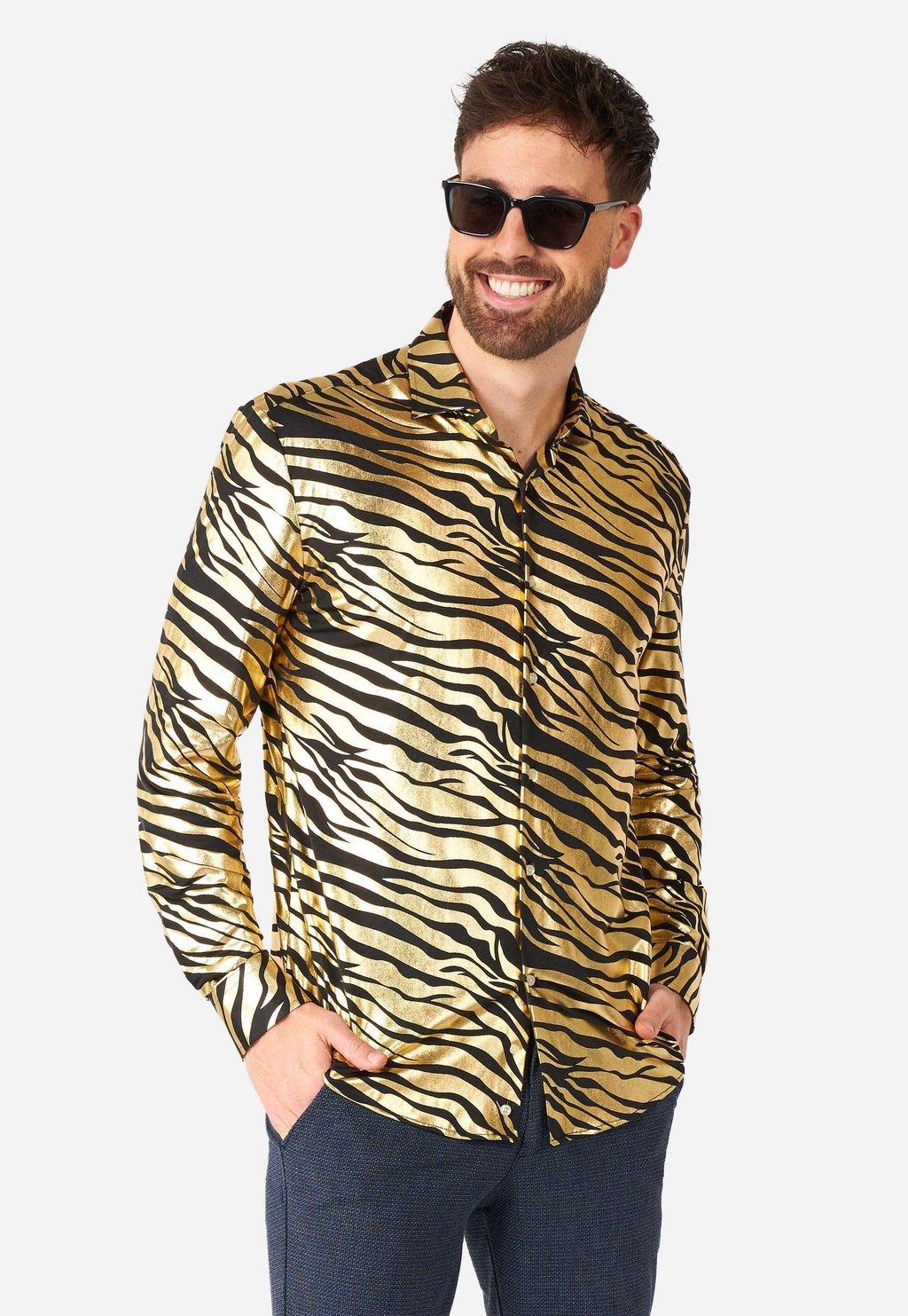 рубашка ls super mario opposuits цвет multi colour Рубашка Ls Tiger Shiner OppoSuits, золото
