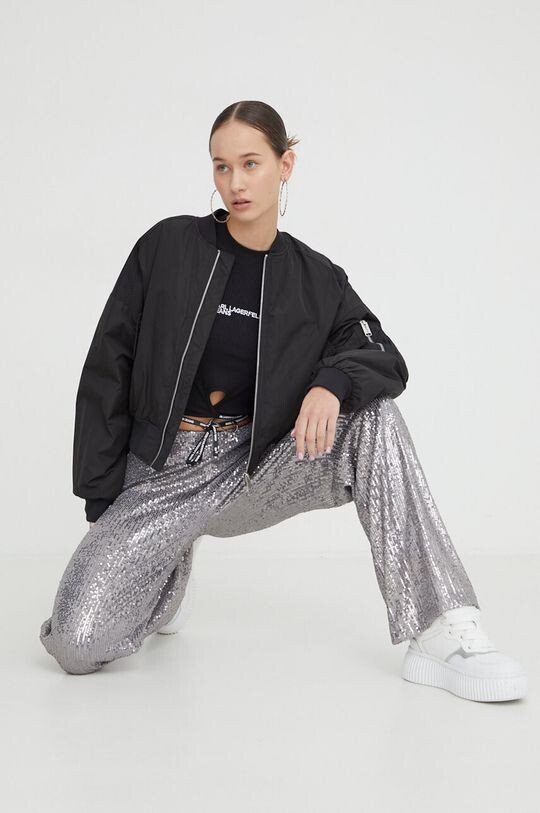 

Куртка бомбер Karl Lagerfeld Jeans, черный