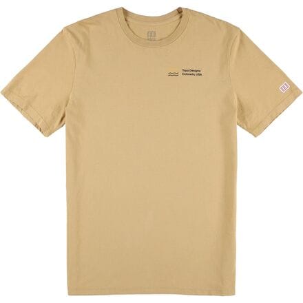 Футболка Strata Map мужская Topo Designs, коричневый мужская футболка 3d неоновые горы на закате l красный
