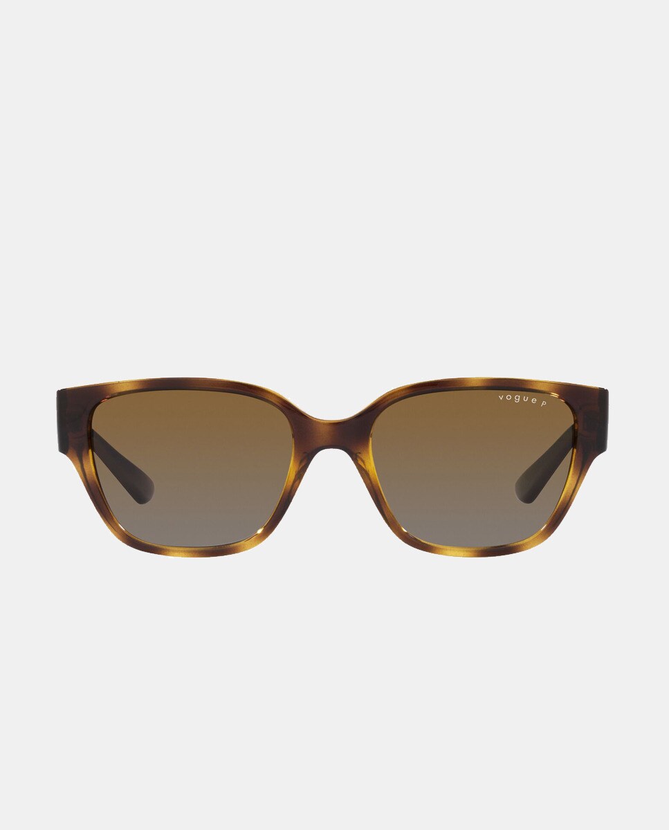 Темно-коричневые женские солнцезащитные очки прямоугольной формы с поляризационными линзами Vogue, коричневый коричневые солнцезащитные очки унисекс прямоугольной формы с полными линзами d franklin d franklin коричневый