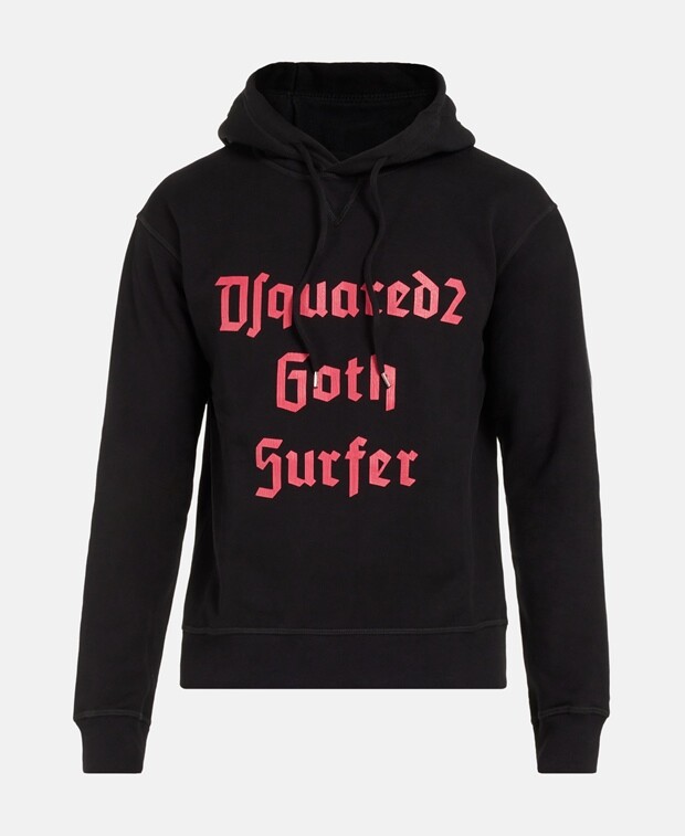 

Худи с капюшоном Dsquared2, черный