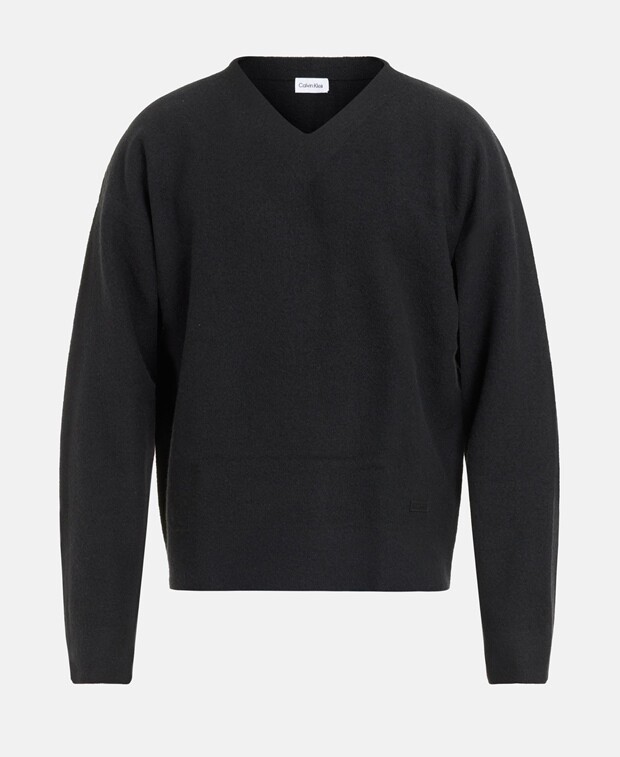 

Шерстяной джемпер Calvin Klein, черный
