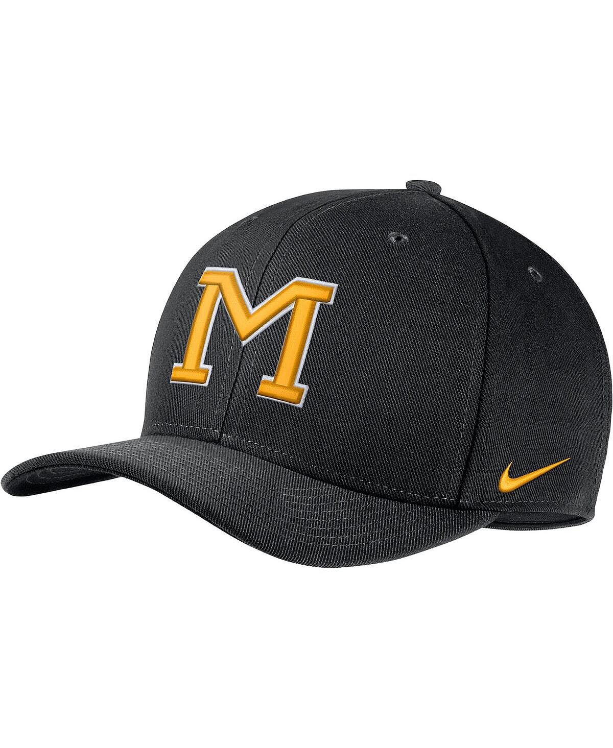 

Мужская черная кепка Missouri Tigers Classic99 Swoosh Performance Flex Hat Nike
