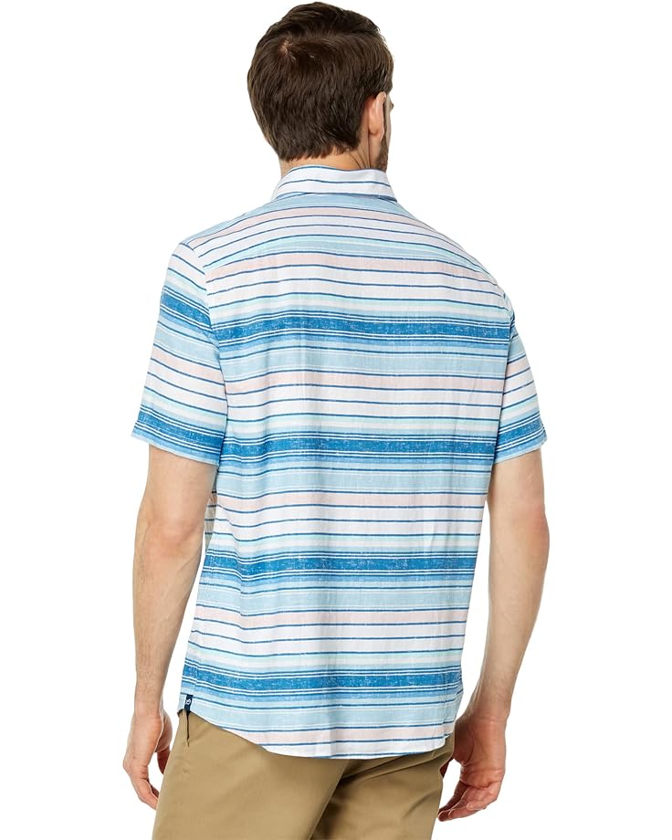 Рубашка Southern Tide Short Sleeve Cooley Stripe Sport Shirt, цвет Classic White