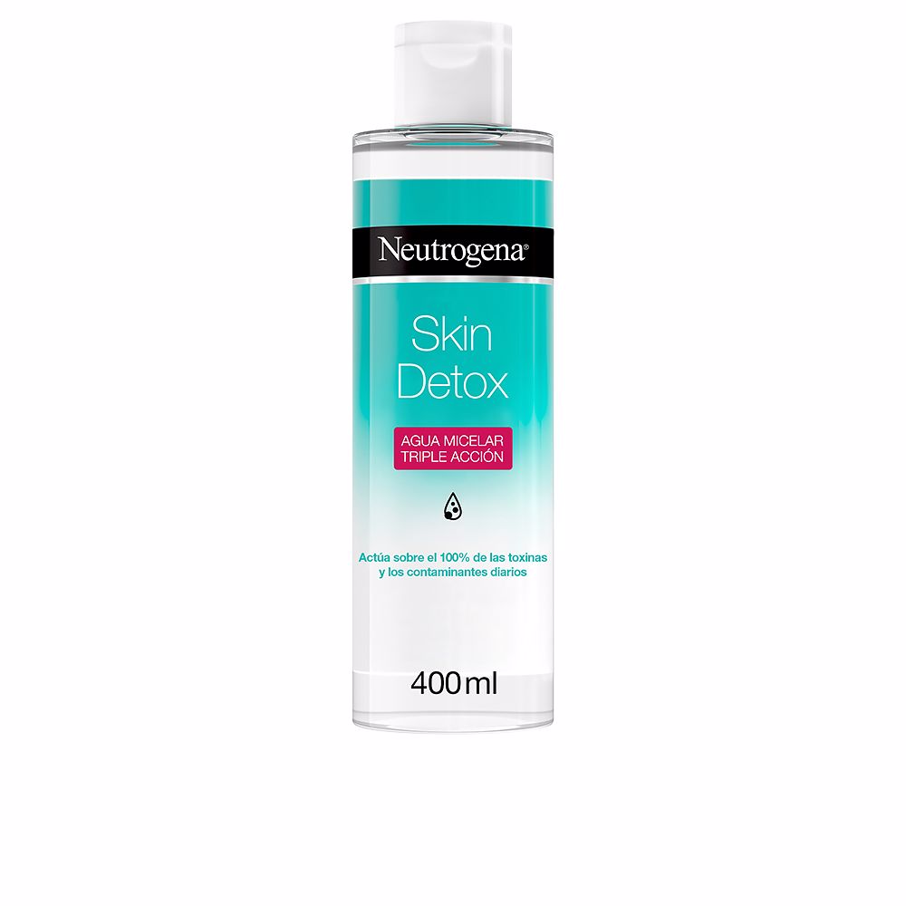 Мицеллярная вода Skin detox agua micelar triple accion Neutrogena, 400 мл мицеллярная вода neutrogena skin detox tip для снятия макияжа 400 мл