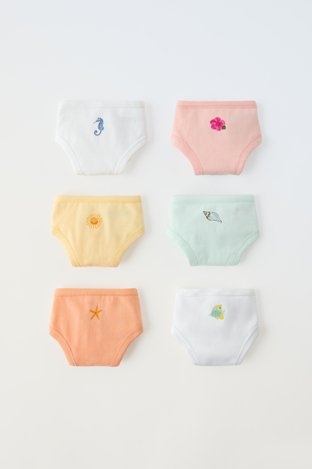 6-14 лет/упаковка из 6 штрусиков sea ZARA, разноцветный