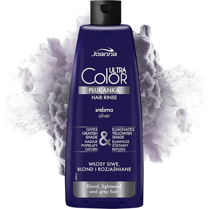 Ополаскиватель для волос Ultra Color Silver для светлых и светлых волос пепельно-серого оттенка 150мл, Joanna