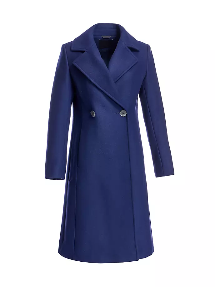 Двубортное шерстяное пальто Maximilian, синий