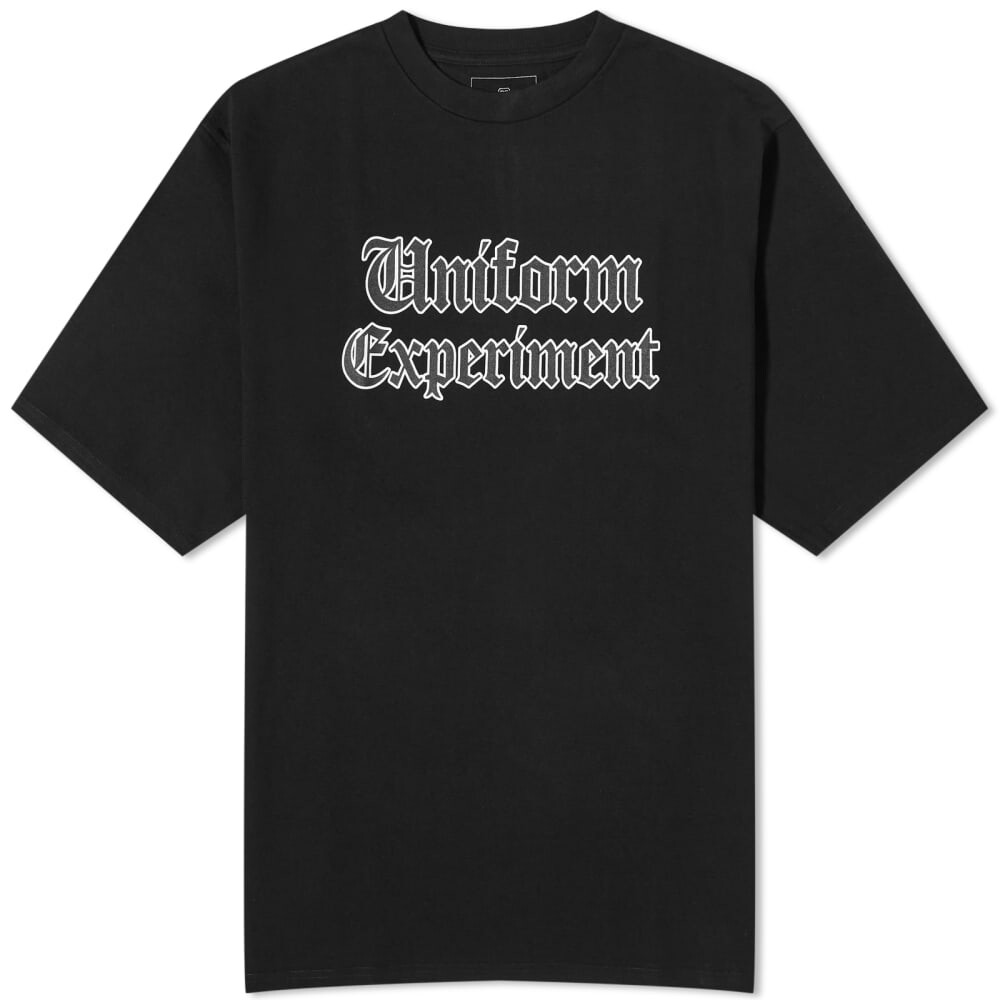 

Мешковатая футболка с логотипом Uniform Experiment Gothic, черный