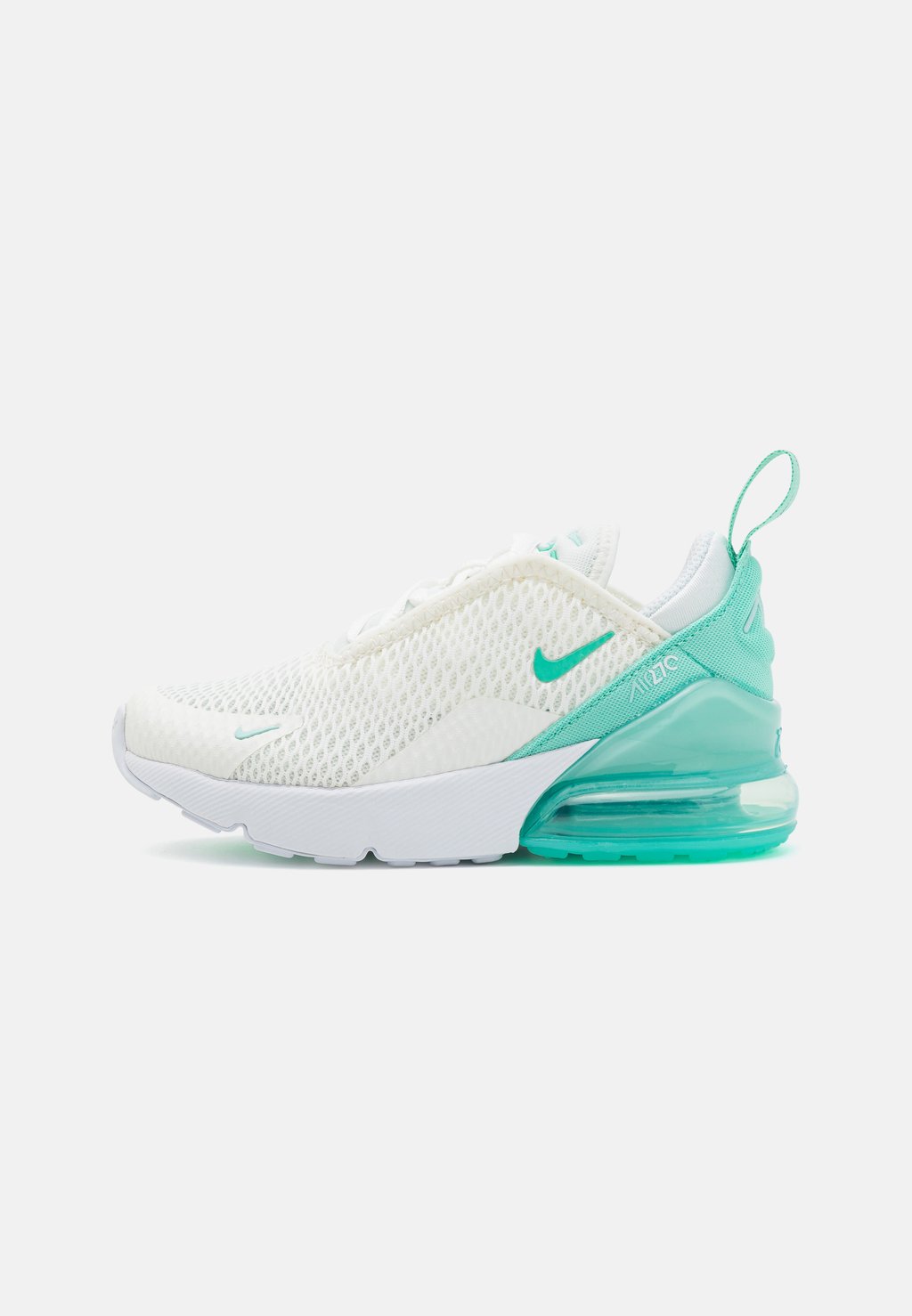 

Низкие кроссовки Nike Air Max 270 (Ps) Nike, цвет summit white/emerald rise/jade ice/white