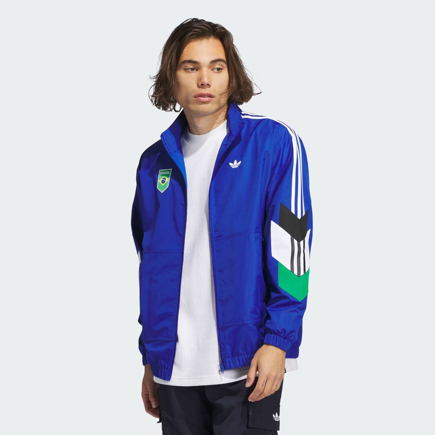 

Спортивная куртка Brazil Power of Three Adidas, цвет Royal Blue