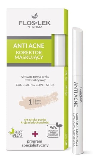 

Точечный консилер для маскировки лица 1 Яркий FlosLek, Anti Acne