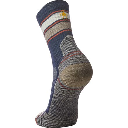 цена Легкие полосатые носки Performance Hike средней длины с подушкой Smartwool, темно-синий
