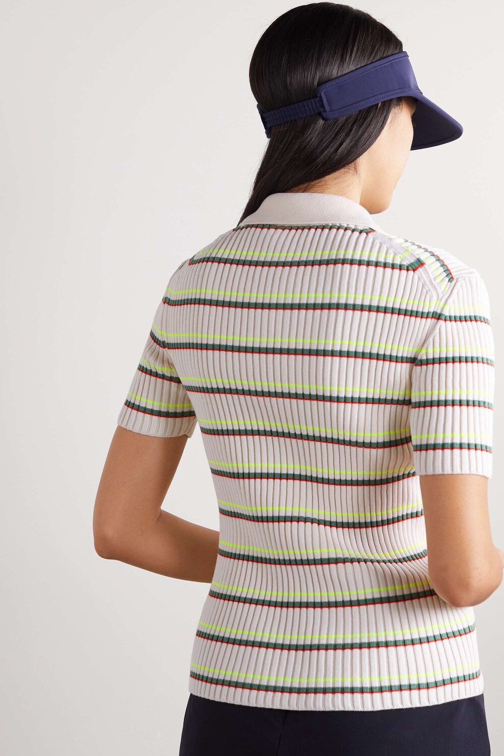 

LACOSTE Полосатая рубашка поло в рубчик, белый