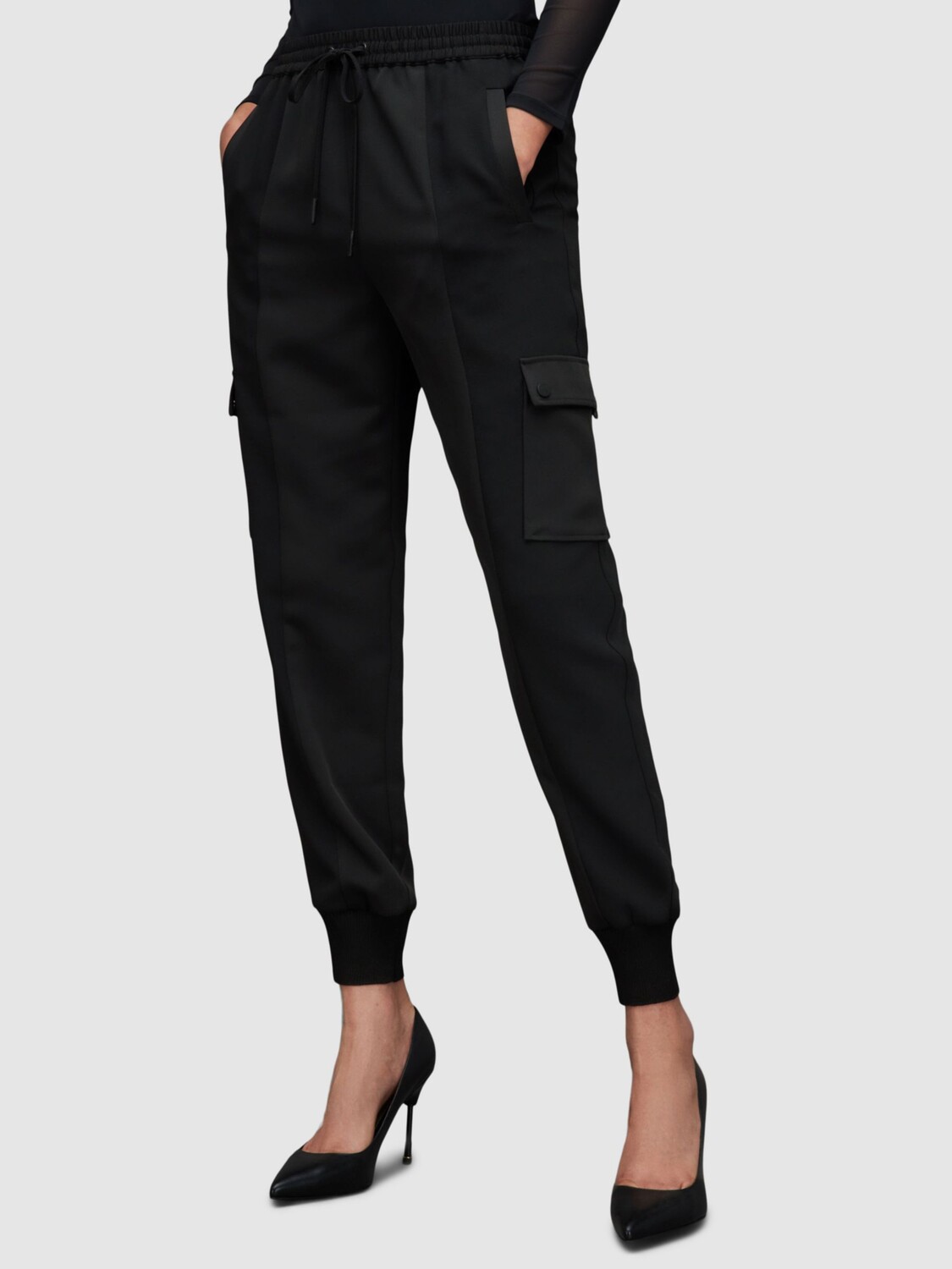 

Брюки-карго AllSaints Maddie, черные, Черный