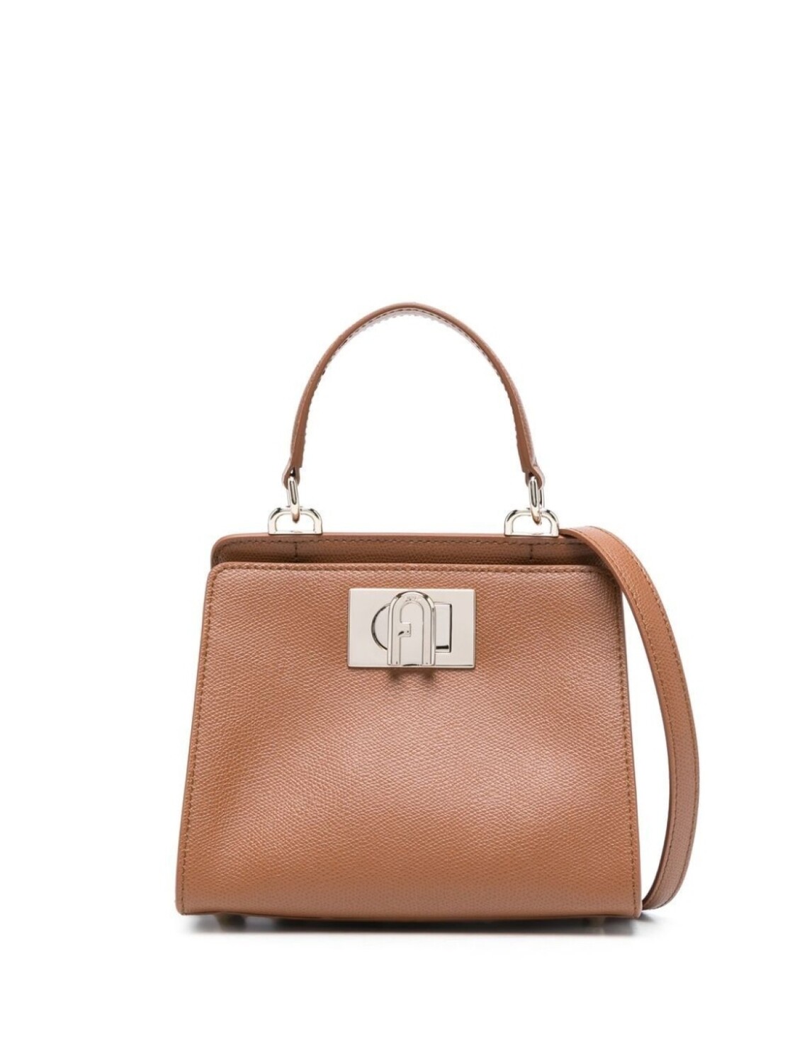 

Furla кожаная сумка-тоут, коричневый