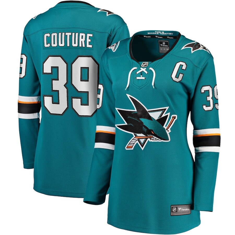 

Джерси Fanatics Branded San Jose Sharks, бирюзовый