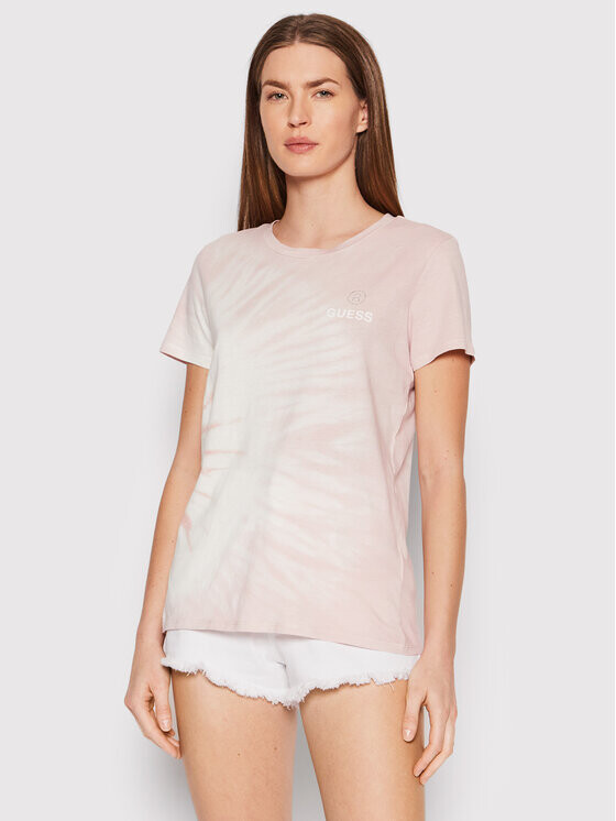 

Футболка стандартного кроя Guess, розовый