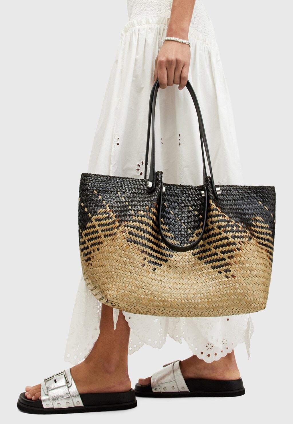 

Сумочка Allington Tote AllSaints, черный/торфяной/натуральный