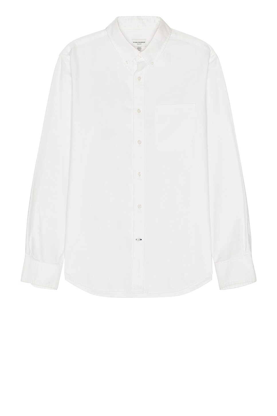 

Рубашка Club Monaco Oxford Solid Long Sleeve, белый
