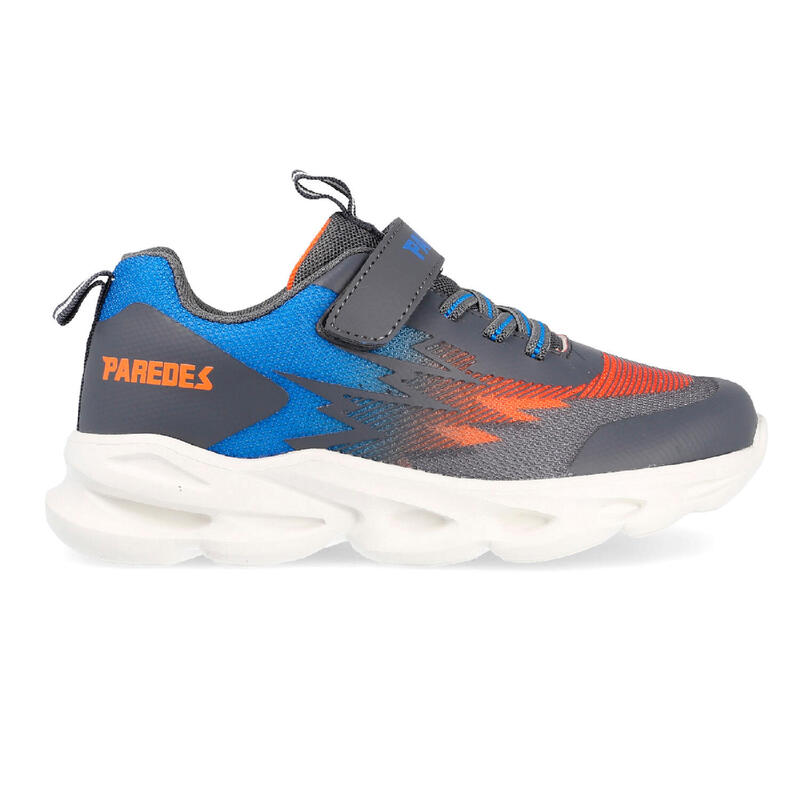 Спортивные кроссовки Ribadesella для мальчика синего цвета со шнуровкой PAREDES, цвет azul