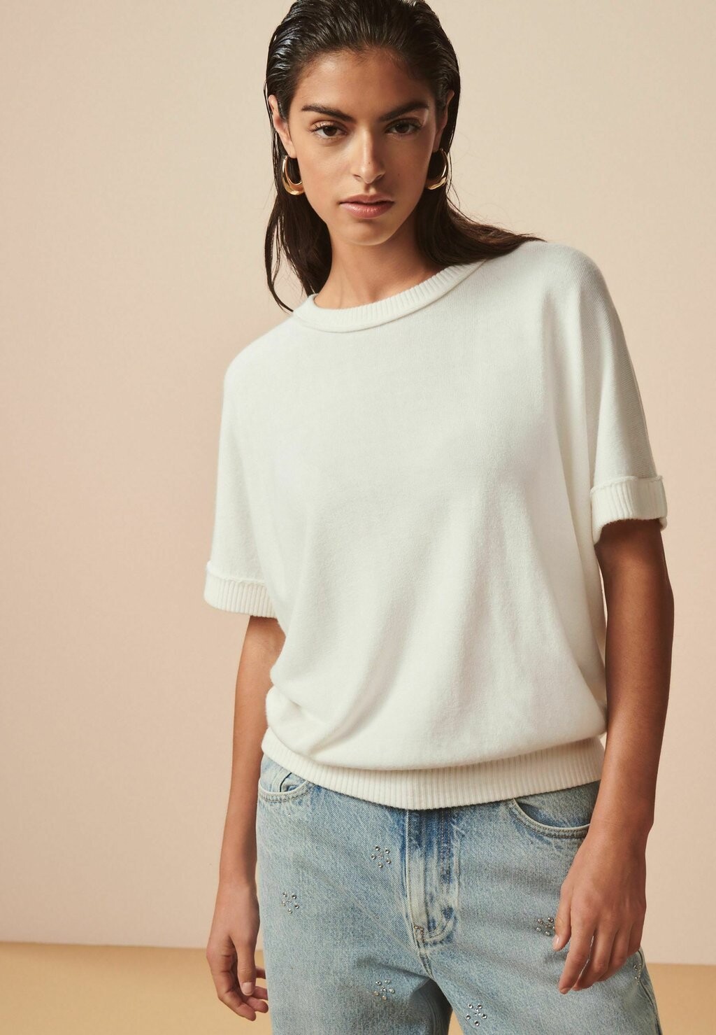 

Базовая футболка CREW NECK SHORT SLEEVE Next, белый