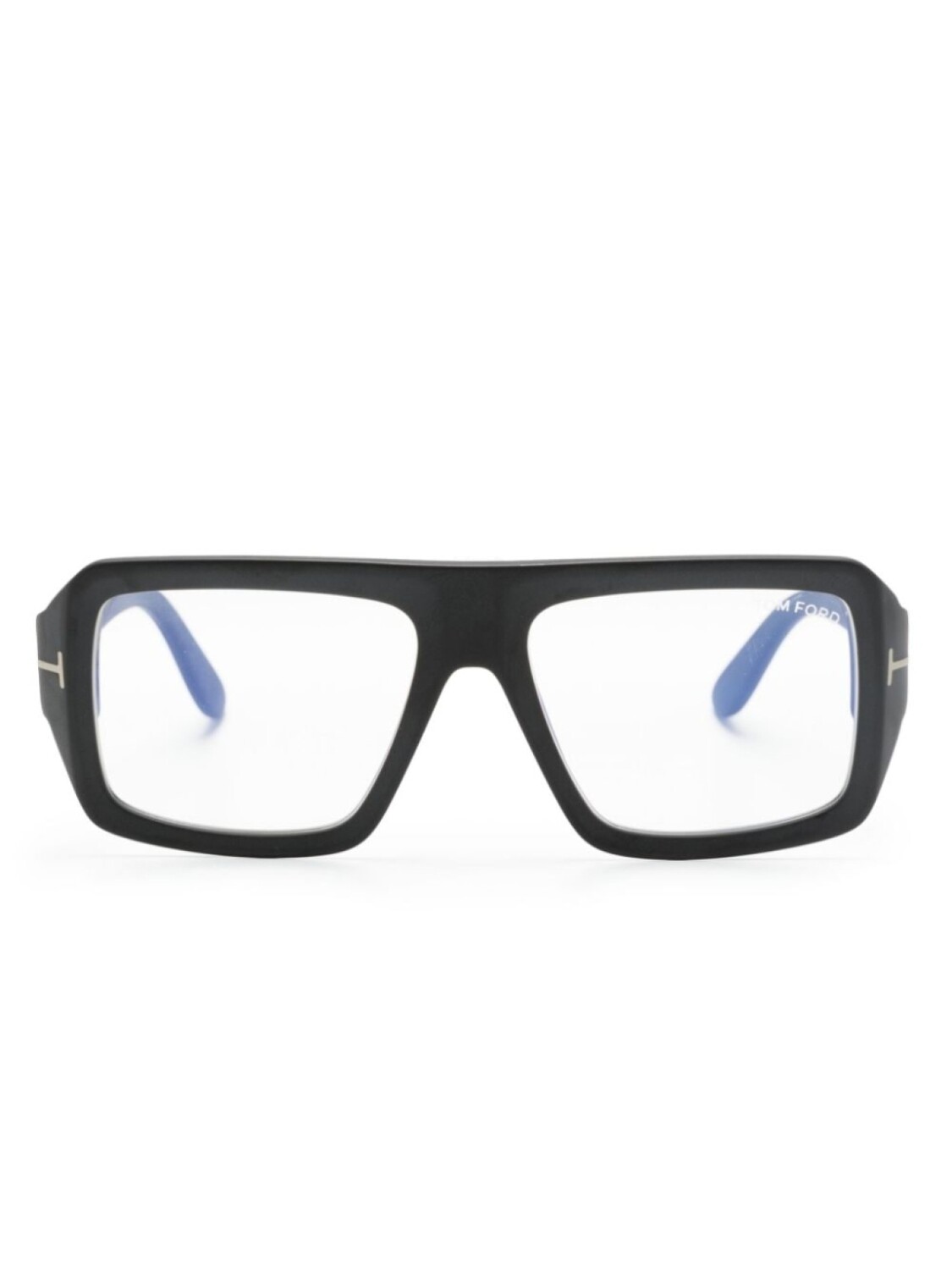 

TOM FORD Eyewear очки в квадратной оправе с логотипом, черный