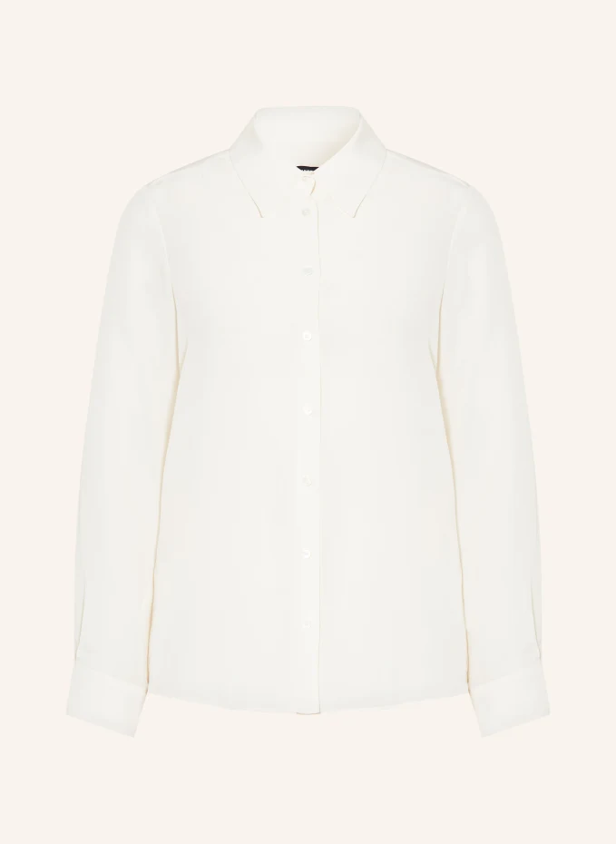 Шелковая блузка-рубашка geo Weekend Maxmara, белый